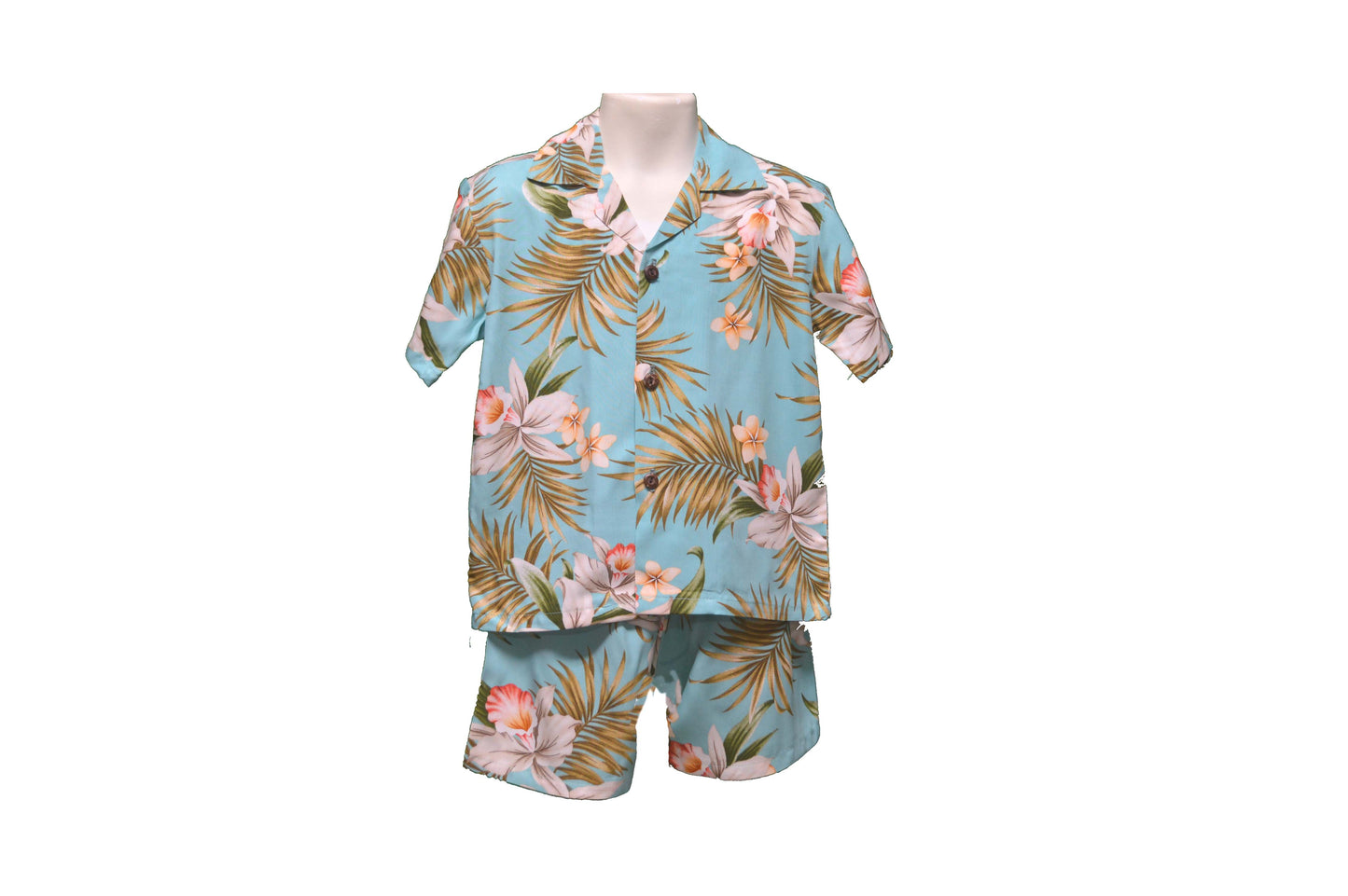 Best-Selling Design Made in Hawaii 100% Rayon Orchid Bouquet Little Boy Cabana Sets