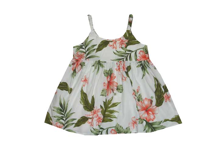 Floral Summer Bungee dress for Little Princess Soft Cotton Made in Hawaii