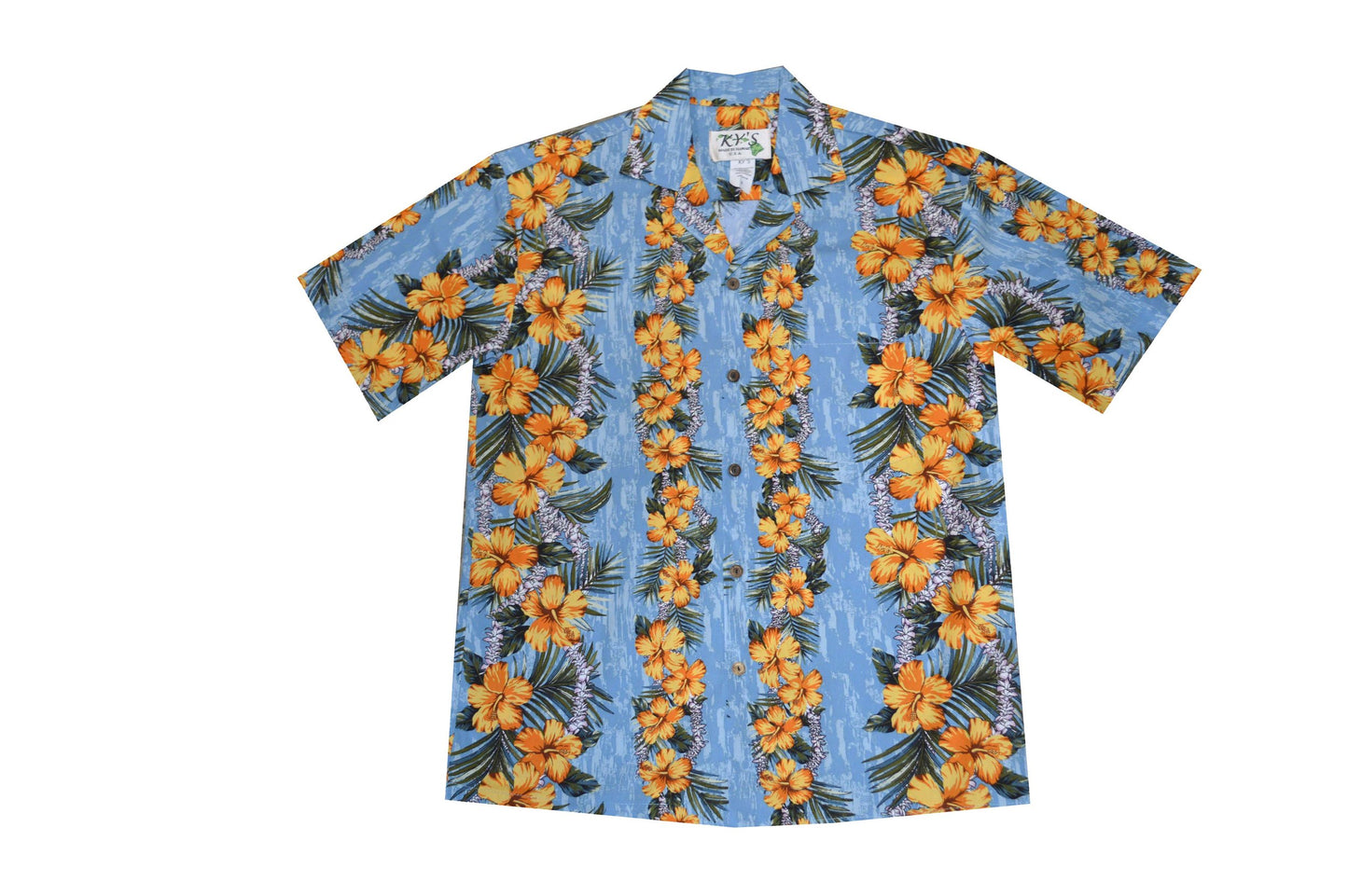 Hawaiian Lei Men's Cotton Aloha Shirt