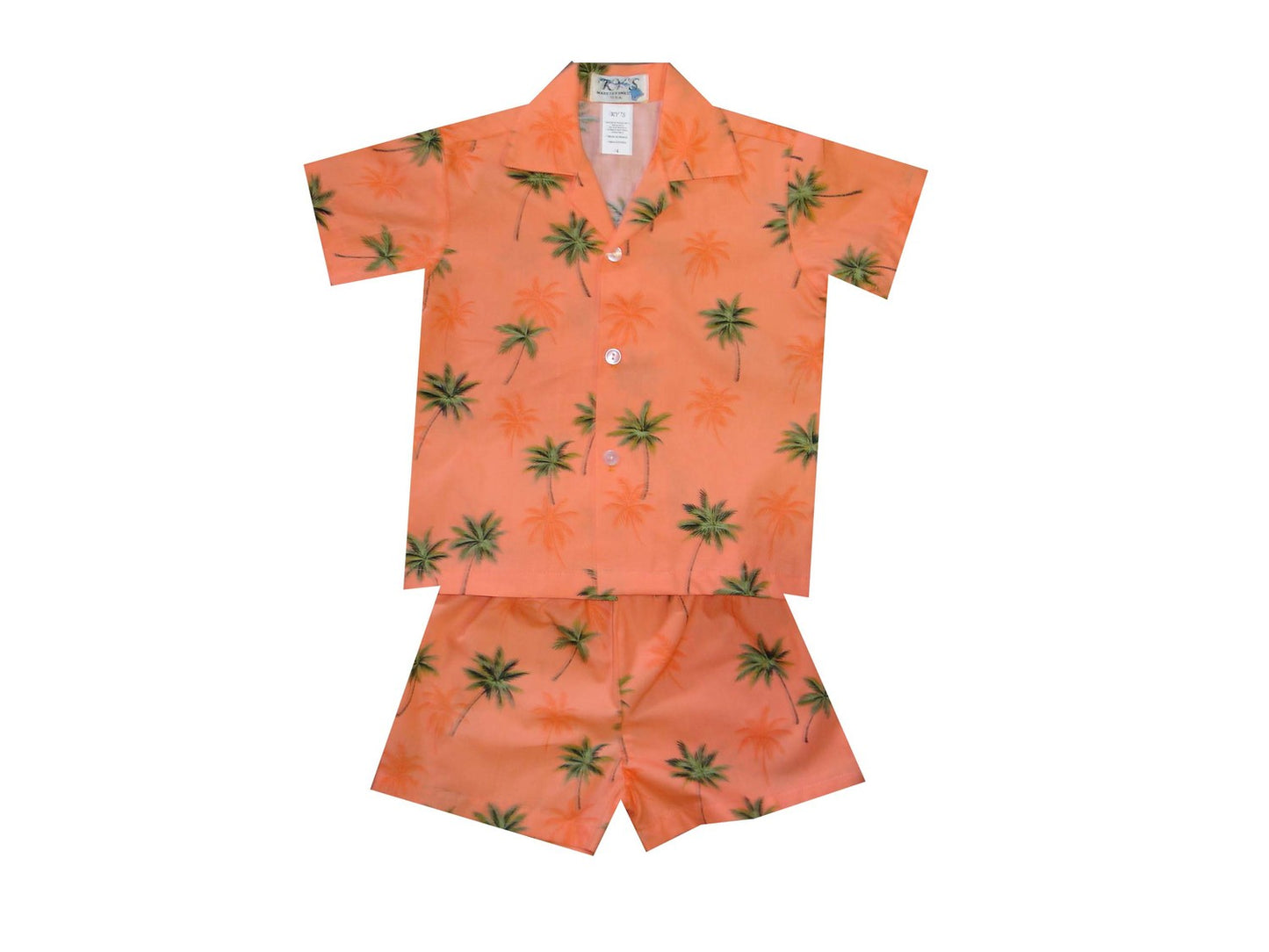 100% Cotton Hawaiian Boy Shirts and Boy Cabana Sets