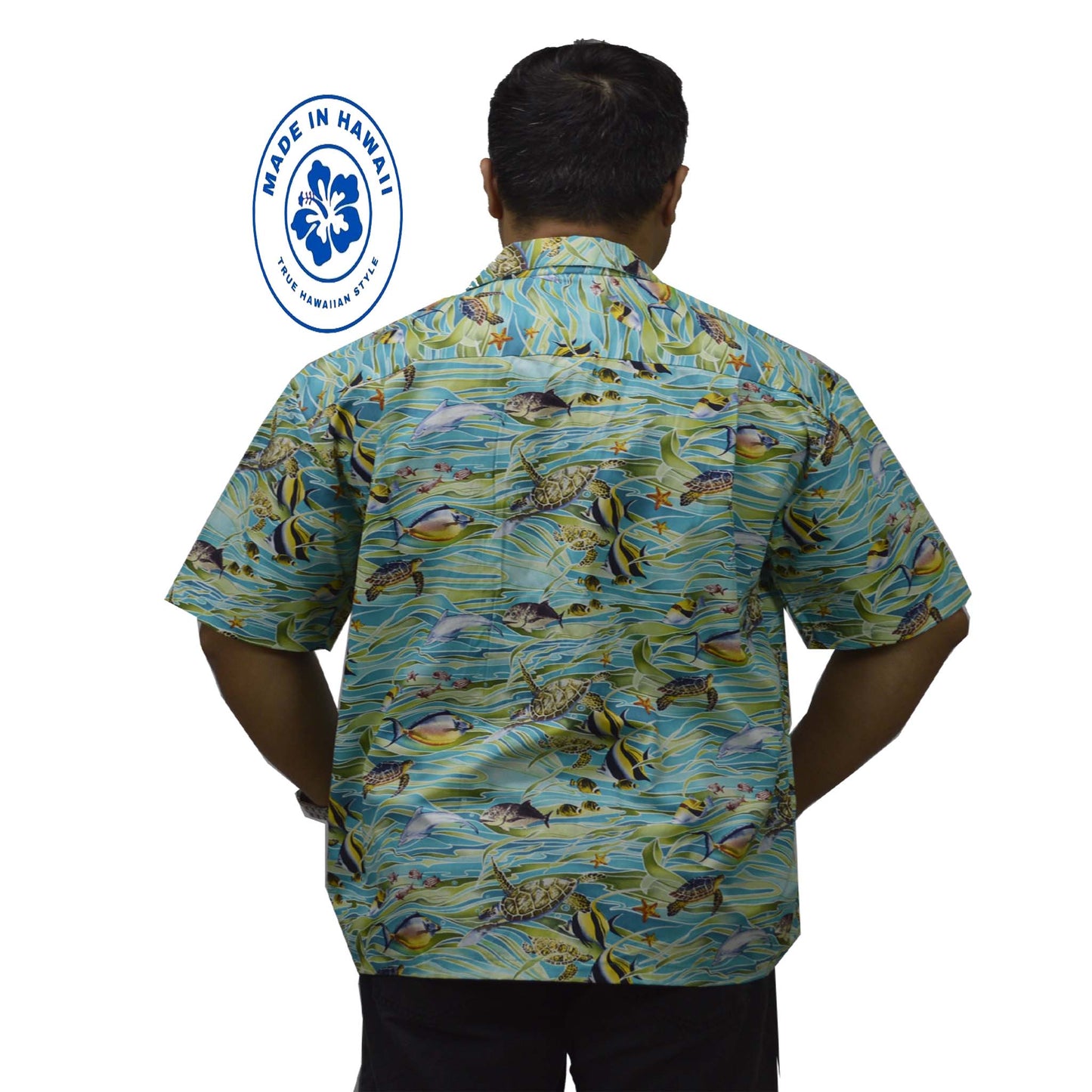 Custom Hawaiian Shirt Tropical Fish-Green