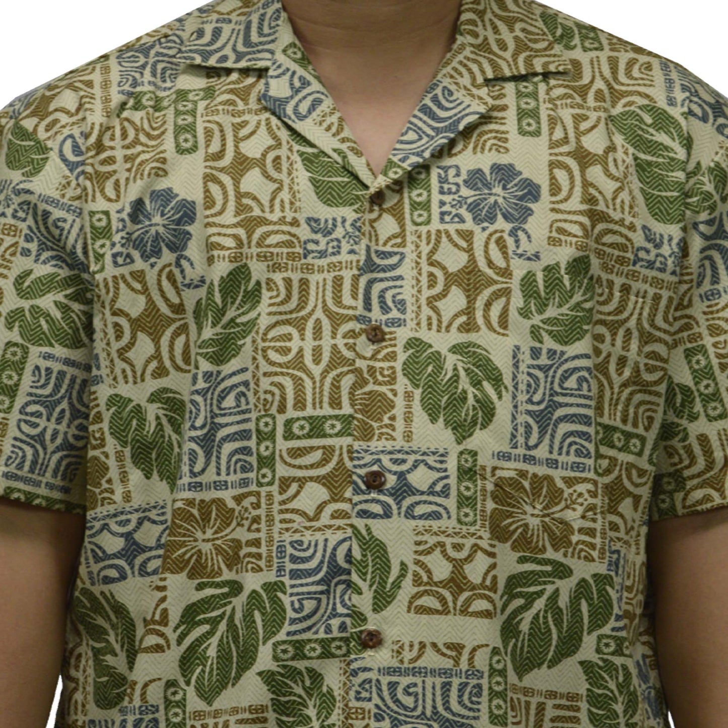 Custom Hawaiian Shirt Mystical Tapa -Green