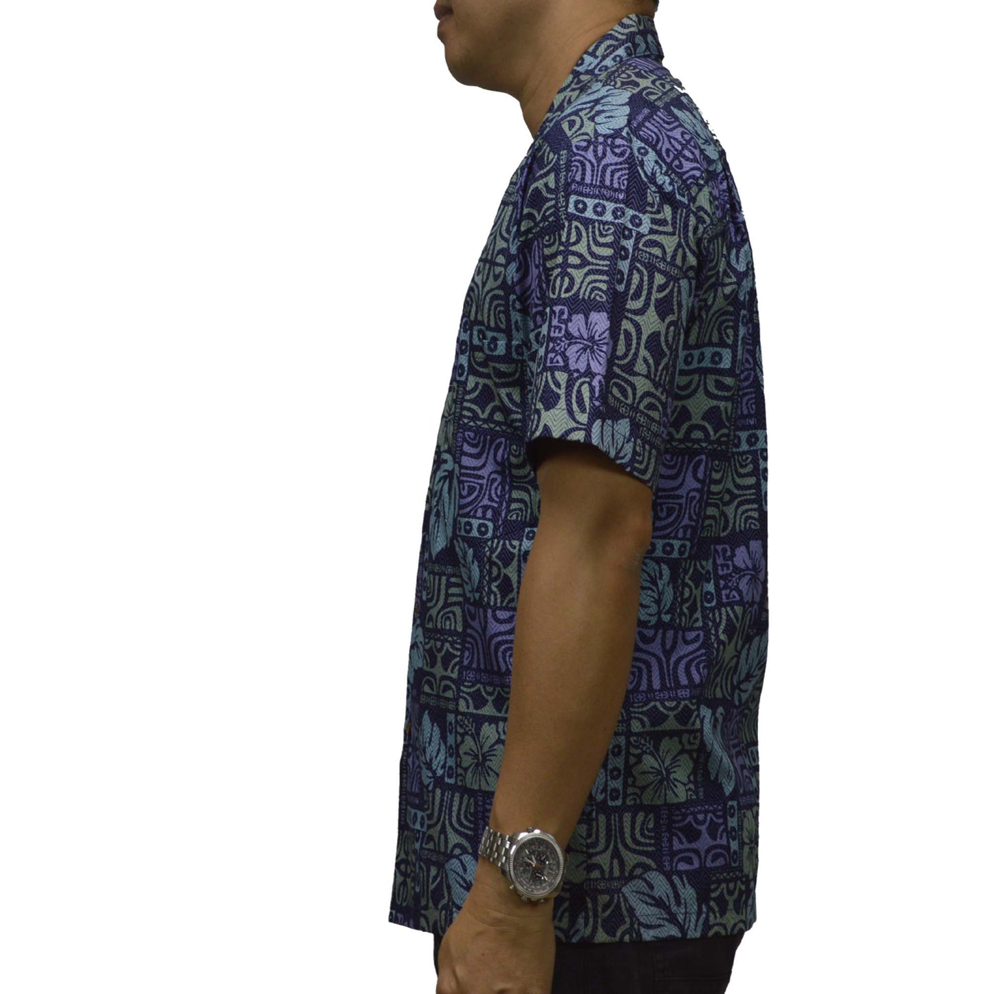 Custom Hawaiian Shirt Mystical Tapa -Purple