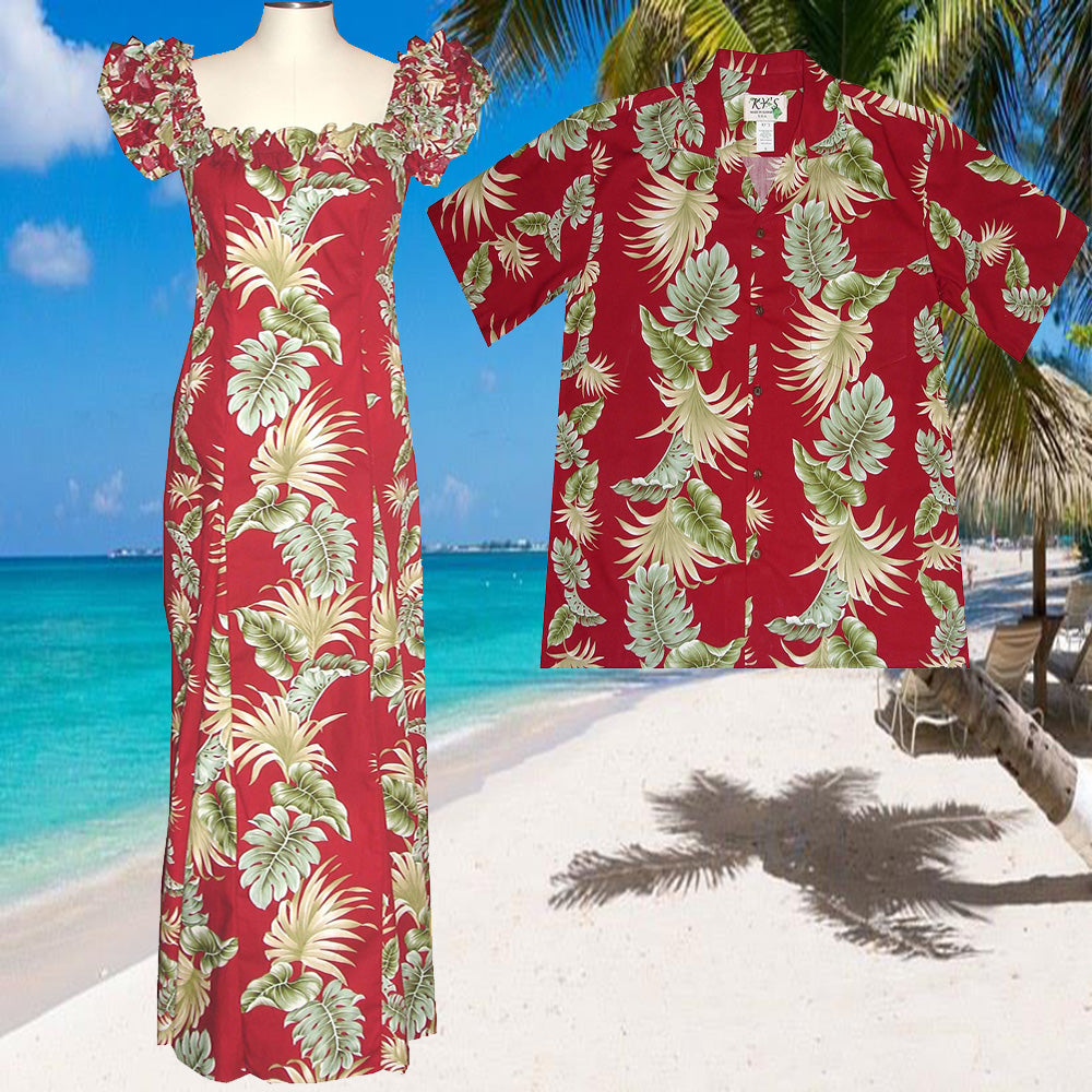 Wedding Long Muumuu Hawaiian Dress Matching Family Outfits