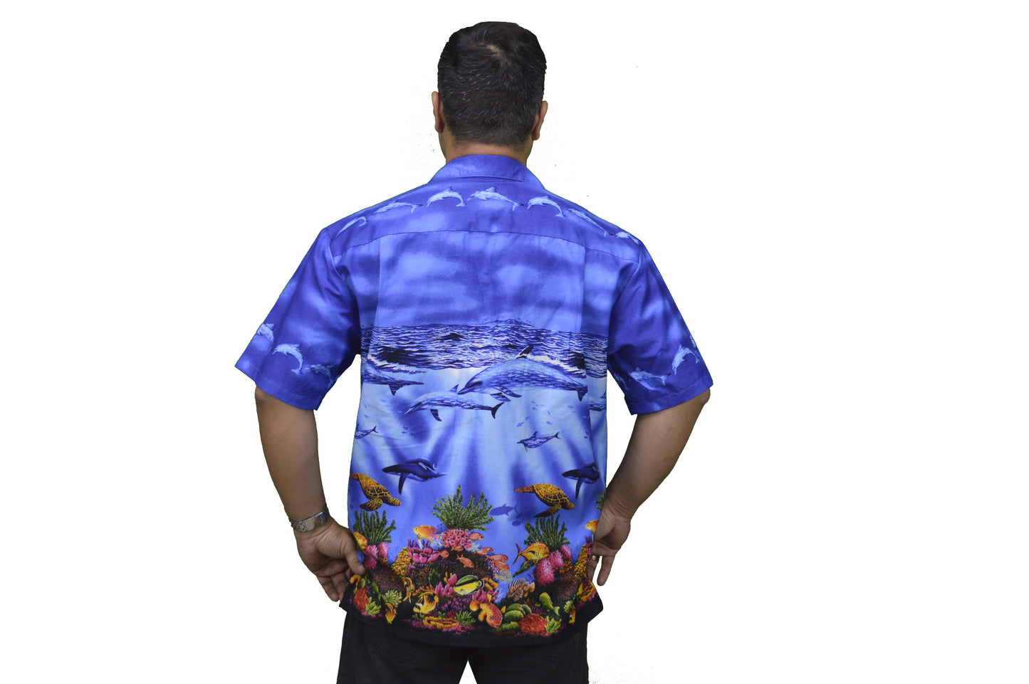 made in Hawaii aloha cotton Hawaiian shirt with monstera deliciosa