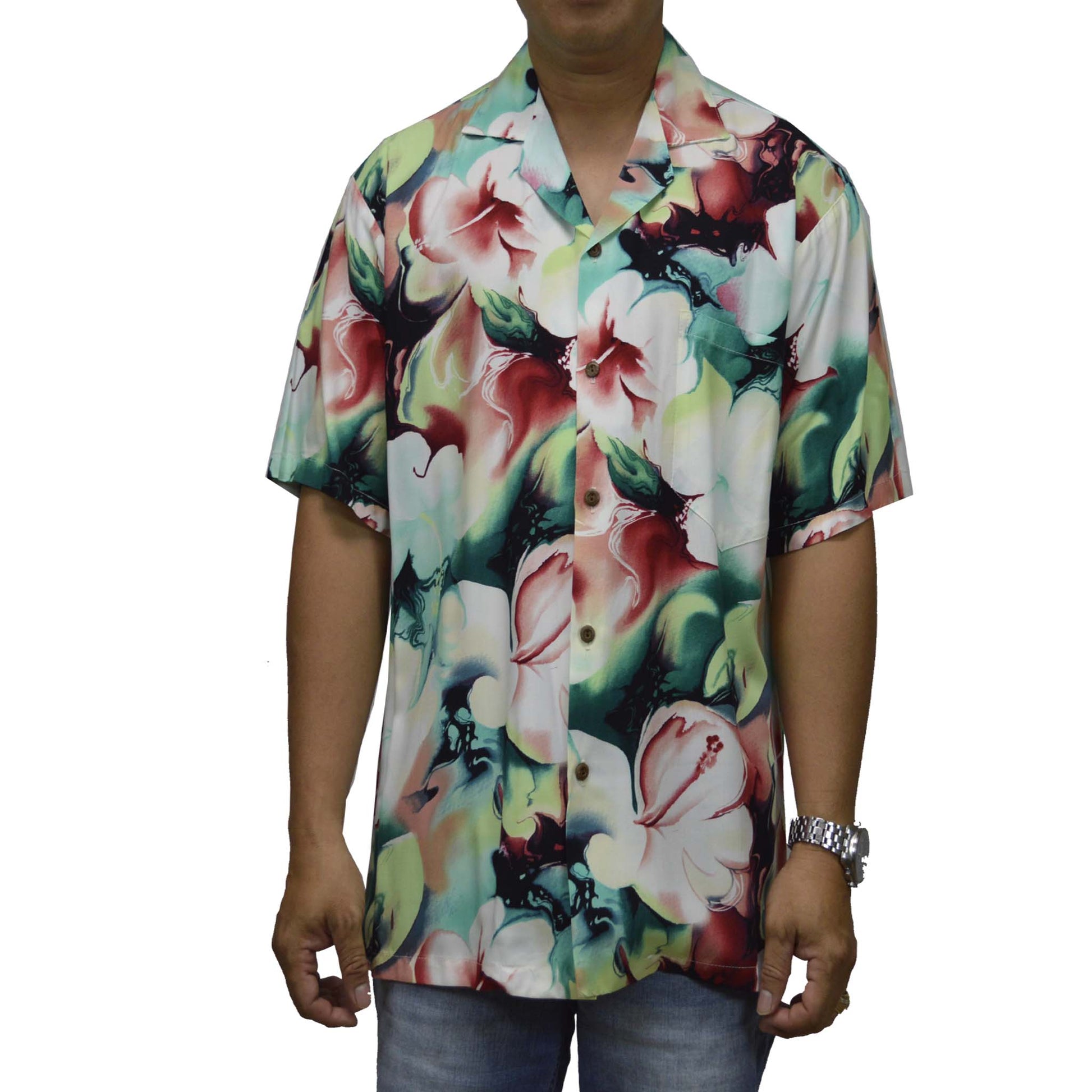 Rayon Hawaiian Shirt  made in Honolulu 
